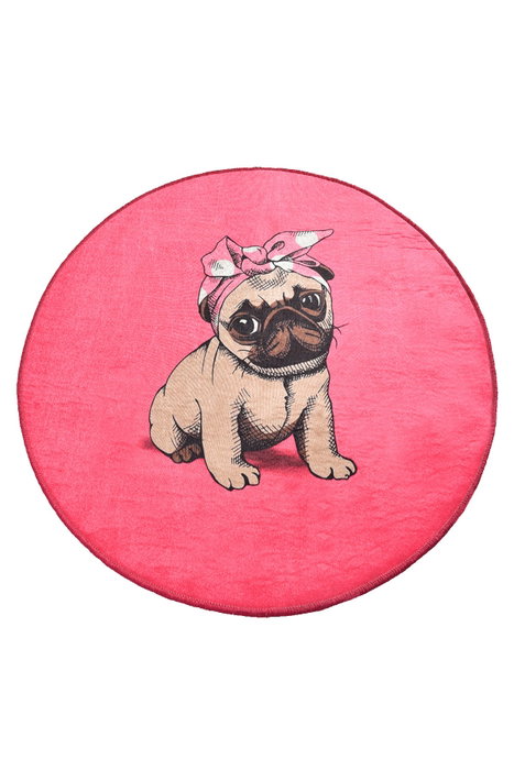 Mijölnir Alfombrilla de baño Pink Pug Djt (100 cm)